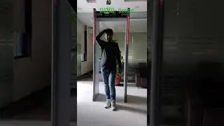 Dfmd- 9zone metal detector, testing by 1rs. coin.