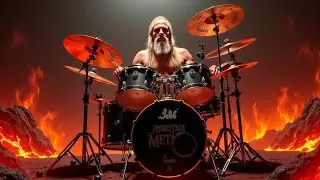 Mountain Metal Grooves: Chuck Duff Mastering the Classic Rhythm #shortvideo #drums 