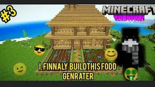 I FINNALY CREATED MINCRAFT FASTEST FOOD GENRATER 🤠 | MINCRAFT SURVIVAL SERIES EPISODE NO.3