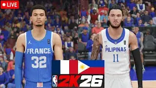 FRANCE  vs GILAS PILIPINAS | FIBA WORLD CUP QUALIFIER (LEGENDS) | JANUARY 18, 2026