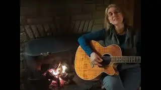 New Year's Eve in front of the fireplace