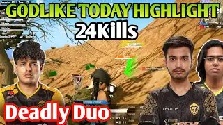 GodLike 24 Kills Back to Back Domination 🔥 Spower & Admino Deadly Duo 🥵 GodL All Match s Highlight 💛