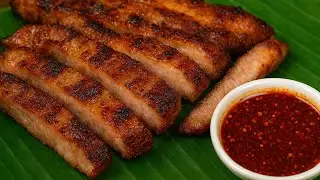 Grilled Pork Neck (คอหมูย่าง, Kor Moo Yang) &ndash; One of Thailand&rsquo;s Juiciest Bites! | Thai Street Food🍖🔥