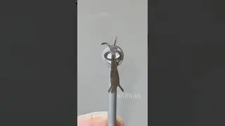 🐇NO twisting paperclip any More! NEW Bent Ear Bunny Cat Eye Nail Tool! #nails #nailgelart