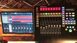 Presonus FaderPort 8 & Cubasis 3 - Recording & Mixing - Demo for the iPad