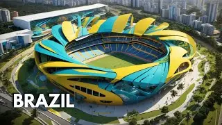 Asking Ai to create Futuristic CRICKET STADIUM for each country part 01