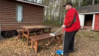 Tyhj&auml; laatikko vaan j&auml;i ja rantapaikka talvikuntoon