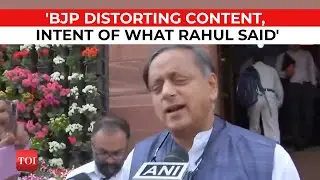 Shashi Tharoor defends Rahul Gandhi after Rajnath Singh, Piyush Goyal demand apology