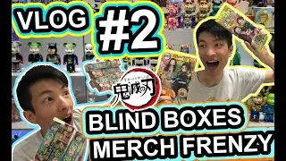 TOYO VLOG #2 Demon Slayer Mugen Train Blind Boxes Merch Frenzy Unboxing 鬼滅の刃 無限列車, Crazy Bearbrick
