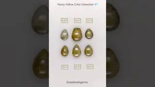 Beautiful Yellow Color Mix Shape Natural Loose Cabochon Diamond | #viral #diamond #viralvideos #ring
