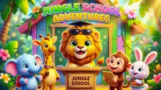 Jungle Wala School 🏫🦁 | Fun Kids Rhyme | Hindi Rhymes for Children | OonNoo TV