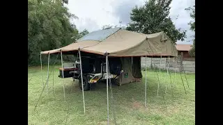 Jurgens XT140 with howling moon trailer tent