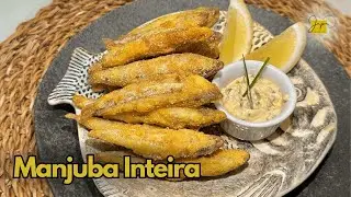 Como preparar manjuba empanada na farinha de fubá.
