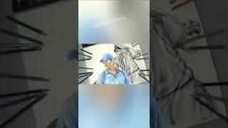 MY CAPTAIN COOL DRAWING ☠️ #shortvideo #drawing #art #shorts