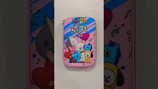 super cute BT21 pencil case with fancy stationery #pencilbox #stationery #satisfying #asmr #bt21
