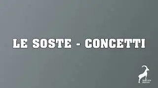 100.  Le soste - concetti