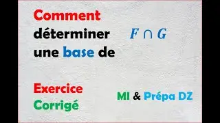 Base de l'intersection de deux sous-espaces vectoriels