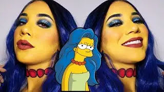 MARGE SIMPSON SE CONVIRTIO EN BEAUTY VLOGGER -Tutorial Halloween