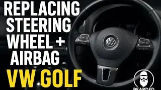 Пошаговая замена рулевого колеса и подушки безопасности VW Golf mk6 (2009-2014)