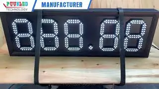 PUUSLED LED Digital Number Sign Anti-shaking Test