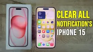 how to clear all notifications on iphone 15 at once 