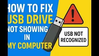 How to Fix USB Drive not showing in My Computer |USB Drive Not Showing in Windows 10 Hindi