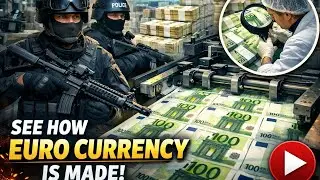 How Euro currency is made in factory. 