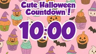 10-Minute Cute Halloween Cupcake Timer &ndash; Sweet & Spooky Countdown&rdquo; 🎃👇