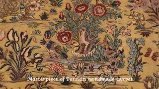 Antique Isfahan Handmade Carpet Woven By the famous carpet maker artist  Nikko Karzadeh