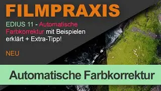EDIUS 11 &ndash; Automatischer Farbkorrekturfilter (mit Beispielen erkl&auml;rt) + Tipp!