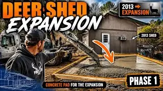Deer shed / trapping shed expansion. (PHASE 1)! Piney life!