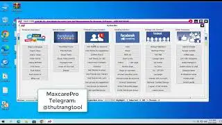 Tool Maxcare - Change Facebook information, Add Gmail, Recover password, Check Account