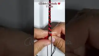 tejido para pulseras en dos colores #bisuteria #hechoamano #tutorial #macrame #pulseras #brasaletes