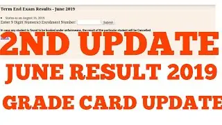 IGNOU 2ND UPDATE JUNE TEE RESULT 2019 RELEASED GRADE CARD UPDATE NEW NOTIFICATION