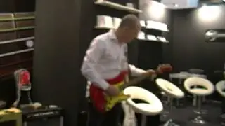 MUSIKMESSE 2012 FABRIZIO FRIGENI TOP GUN ANTHEM IQS STRINGS & BACCHUS GUITARS