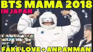 BTS MAMA 2018 in Japan - Fake Love + Anpanman REACTION