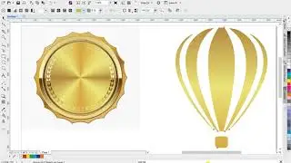 CorelDRAW Copiando preenchimentos - Efeito Dourado