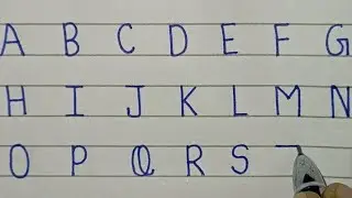 Abcd Capital Letter | alphabet stylish words | #education #viral 