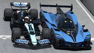Alpine A524 F1 vs Alpine A424_&beta; Le Mans Hypercar at Laguna Seca