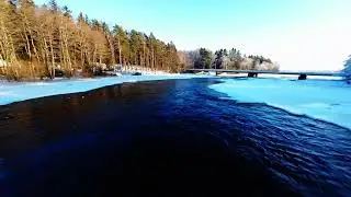 Kotka Langinkoski talvi 2026 FPV drone