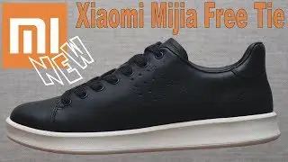 Умные кроссовки /кеды Сяоми Mijia FreeTie. Xiaomi Mijia Free Tie Leather Smart Shoes.