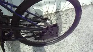 Bicycle stores the kinetic energy from braking, how it works and test ride
