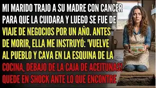 Mi Marido Me Encargó A Su Madre Con Cáncer Y Se Fue 1 Año😡 Al Morir Me Dijo: Ve Al Pueblo Y Cava...