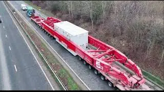 Heavy Haul load coming through Norwich