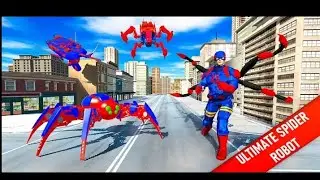 Huge Spider Robot Shooting Transformation || Mighty Truck Robot Fight || Chari Games