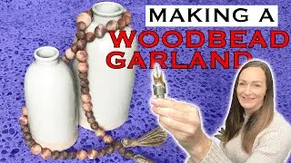 Making a Wood Bead Garland with bead cutting tool from Amazon