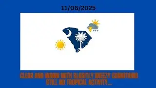 Clear and Warm With Slightly Breezy Conditions! Still No Tropical Activity...