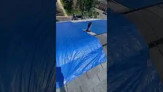 How NOT to tarp STORM damaged ROOF #roofing #storm #diy #not #help #fyp #what #tarps #nature #foryou