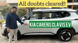 Kia Carens Clavis EV HTX+ EX Range: Every Question Answered! Real Owner Deep Review 🔥