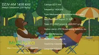DZJV-AM 1458 kHz - Radyo Calabarzon - Sign-on & Sign-off (August 21, 2025)